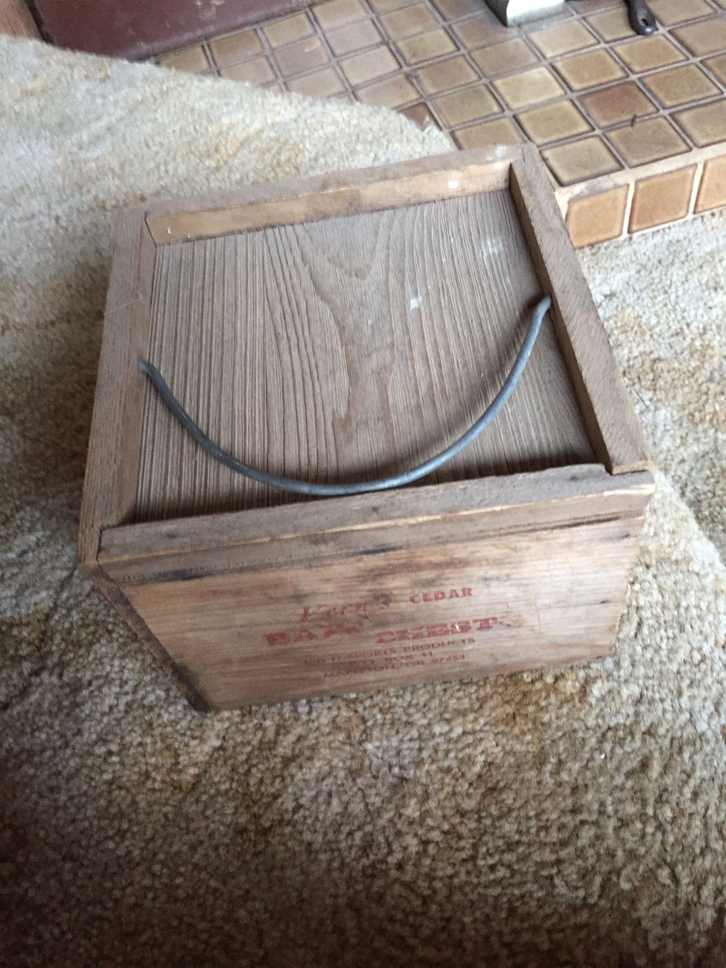 Vintage Cedar Bait Box