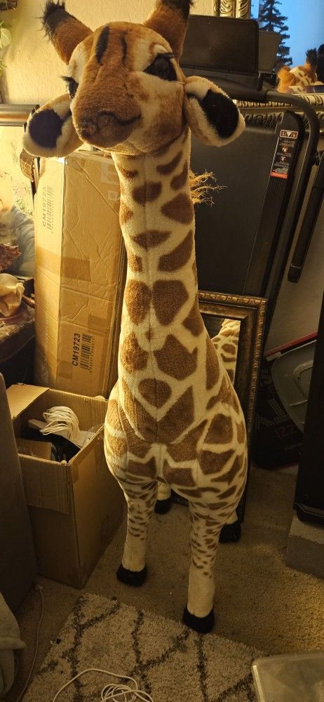 Melissa and Doug This large plush toy stands over 4 feet tall and has realistic details.