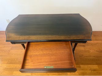 Vintage 1940s solid mahogany entryway, console hallway side table by imperial Grand Rapids