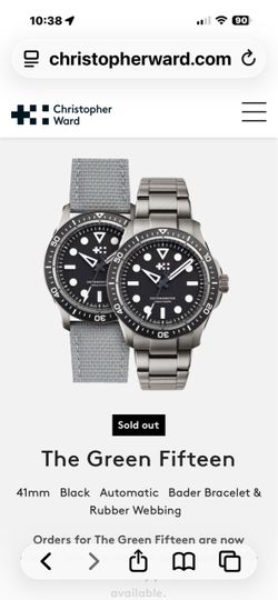 Christopher Ward Green Fifteen