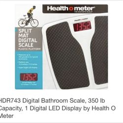 Digital Bathroom Scale, 350 lb Capacity, 1 Digital LED Display by Health O Meter