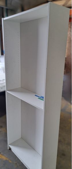 White Bookcase with Adjustable Shelf