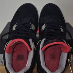 Used Air Jordans 4s Cement Grey fire red