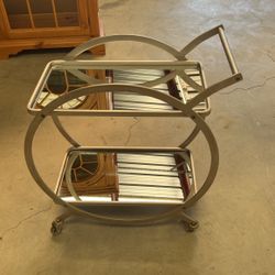 Antique Coffee Table With Mirrors 