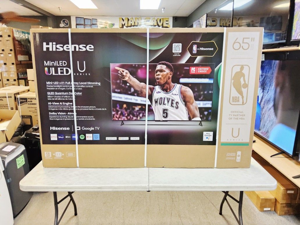 HISENSE 65 INCH ULED MINI LED TV'S 65U6N IN STOCK W/WARRANTY FULL ARRAY W/WARRANTY - PAYMENT OPTIONS