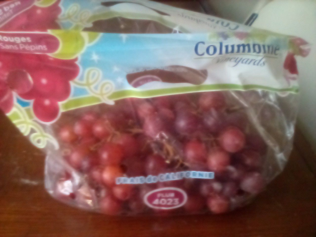 red sweet grapes