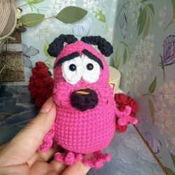 Crochet Handmade Courage, The Coward Dog 