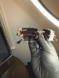 Purple diamond cut cartier sunglasses