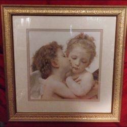 “The First Kiss” Portrait By William Bouguereau