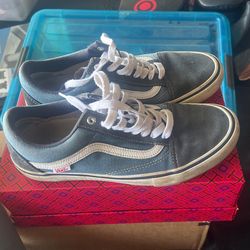 Blue Size 9 Low Top Vans 