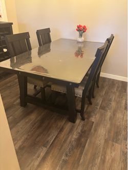 Jaxon espresso kitchen table from Living Spaces
