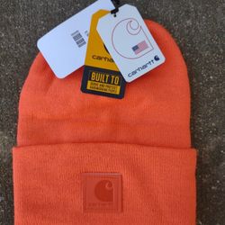 Carhartt "Sunburst" Orange TONAL PATCH BEANIE Hat
