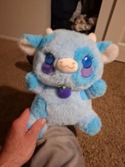 Blue Cow Monster Plush Stuffed Animal