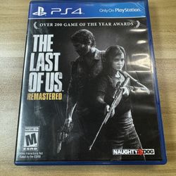 PS4 The Last Of Us Remastered 