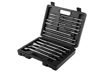 17 pcs/Set Electric Hammer Drill Bits and Chisels Set for Electric Rotary Hammers Concrete Drilling Grooving Tools

New