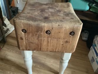 Vintage butchers block