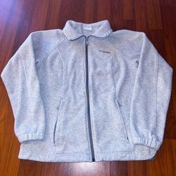 Columbia Women’s Light Gray Full Zip Lightweight Jacket Size Small
