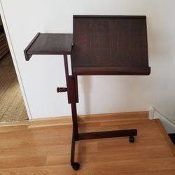 Rare MCM Levenger Rolling Reading Tray Table