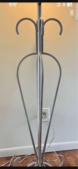 Vintage wrought iron floor lamp
