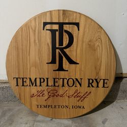 Bar Sign - Whiskey Barrel