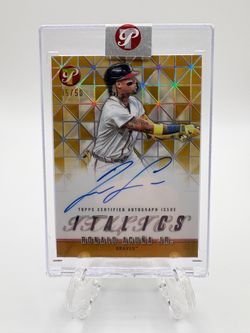 2025 Topps Pristine - Ronald Acuña Jr. #I-RA Gold Refractor /50 (AU)