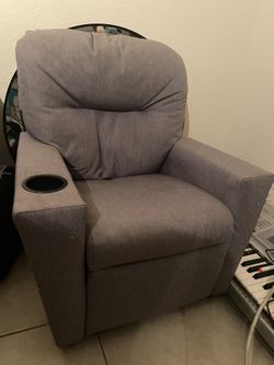 Gray Childrens Lounge Chair