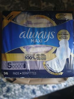 Always maxi overnight pads
