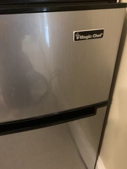 Magic Chef two door stainless mini fridge