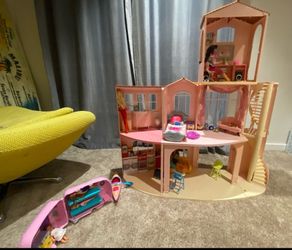 Barbie dream house, Barbies And Tons Of Clothes and accessories