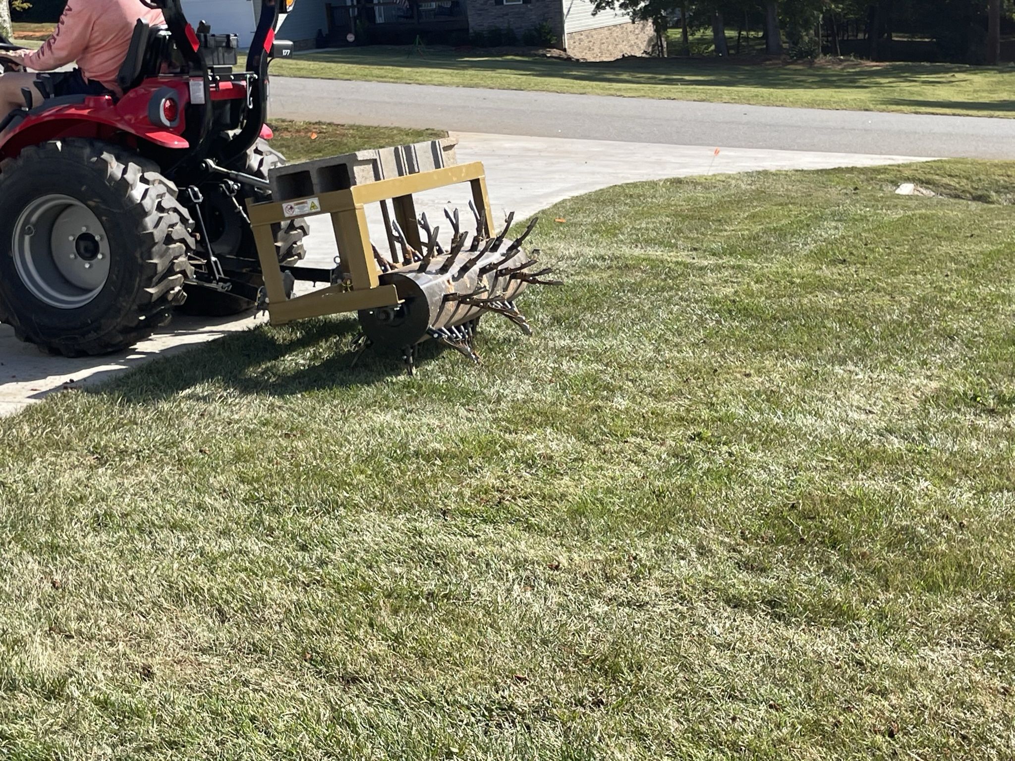 Aerator With Tractor