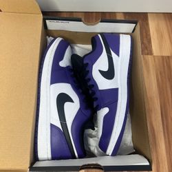 Jordan 1 Low Court Purple
