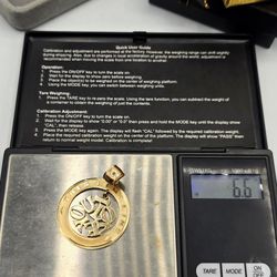 Solid 14kt Gold Love Charm Pendant Dije De Oro 14kt Solido