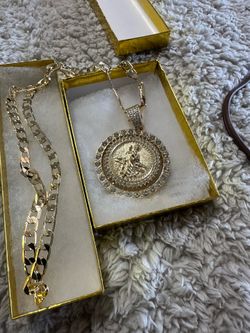 San Judas Tadeo pendant and necklace. $50 special only today.