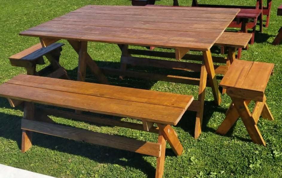 Rustic Picnic Table Set for Sale in San Diego, CA OfferUp