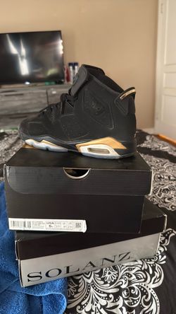 Air Jordan 6 DMP Black Gold Size 5Y