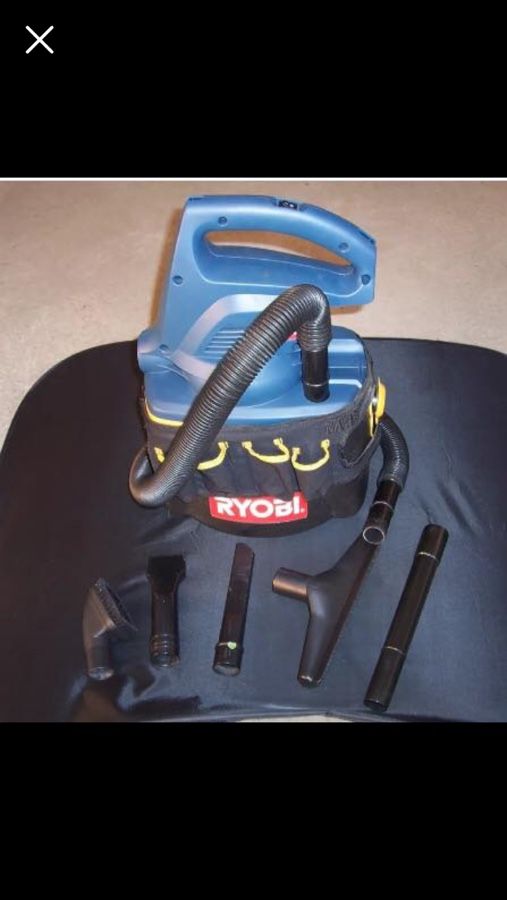 Ryobi P3200 Cordless 18 volt One+ Wet / Dry Portable Shop Canister Vac Vacuum