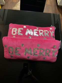 Be Merry Decorated Pillows