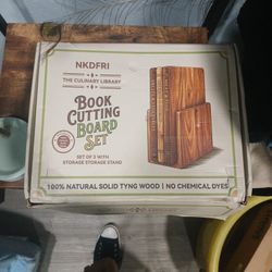 Book Cutting Board Set