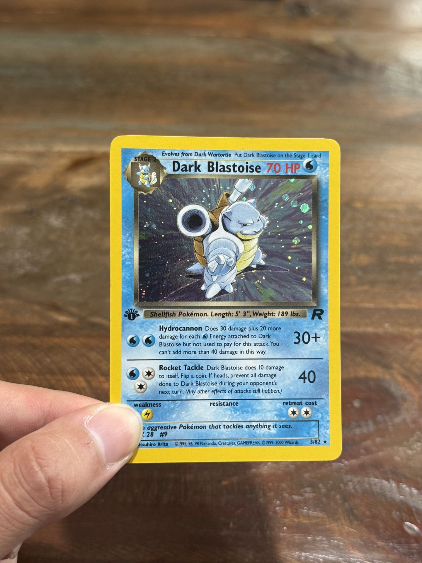 Dark Blastoise 1st Edition Holo