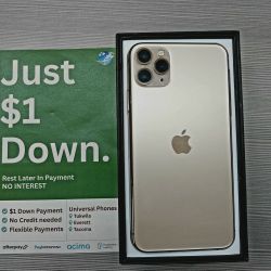 APPLE IPHONE 11 PRO  64GB UNLOCKED.   FREE SMARTWACH/ HEADPHONES. PAY $1 TODAY  REST IN  PAYMENTS.  NO  CREDIT NEEDED  FINANCING 