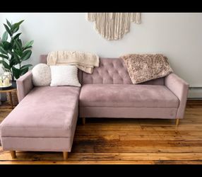 Pink sofa