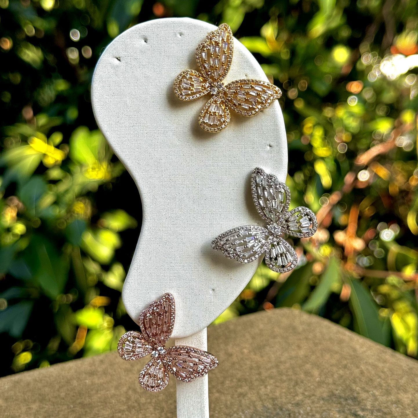 RoseGold Butterfly Earrings