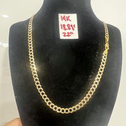 14K Solid Gold Chain For Wedding 18.8Gr 22 Inches Long 