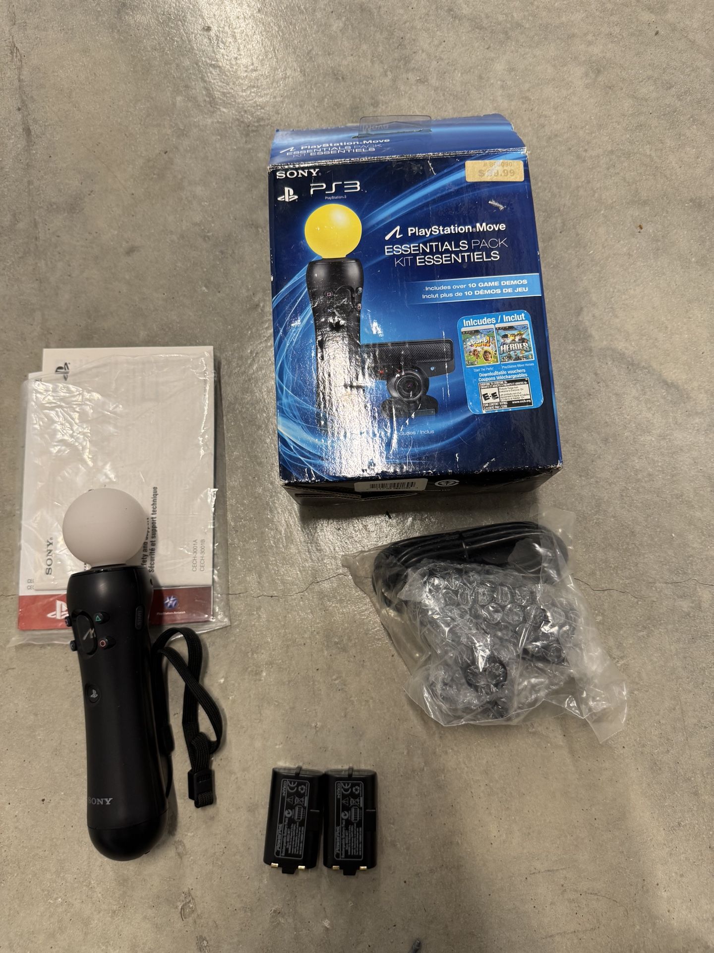 PlayStation Move Essentials Pack PS3 Kit No Demo Disc