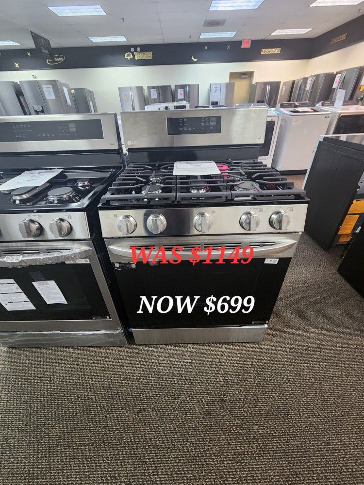 LG 5.8 Cu. Ft. Smart Free Standing Gas True Convection Range With Easy Clean And Air Fry