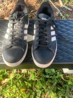 Adidas Low-Top Sneakers Black White Stripes