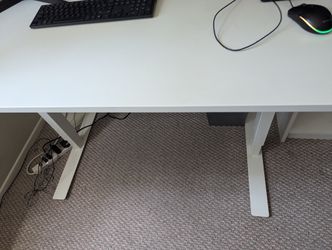 Adjustable Standing Desk - IKEA TROTTEN, white, 47 1/4x27 1/2"