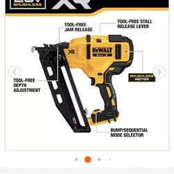 Dewalt Finish Nail Gun 16g