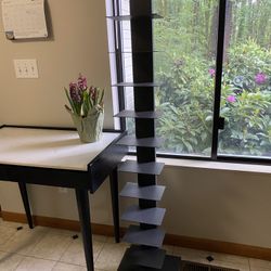 Floating Bookshelves In Anthracite 