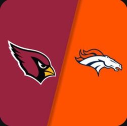 Denver Broncos at Arizona Cardinals lower level game tickets and parking passes